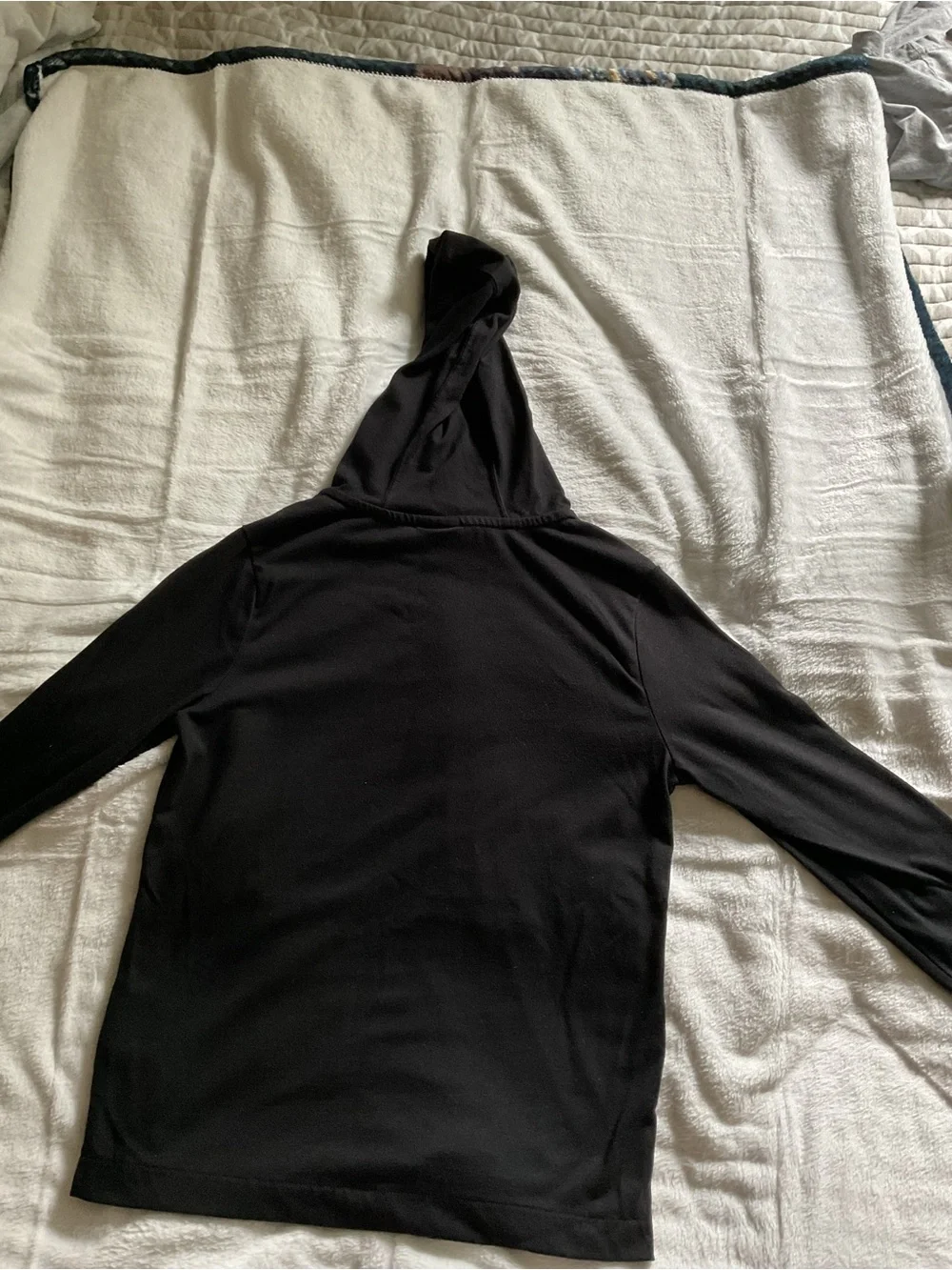 Nike Black Pullover with White Label and Swoosh